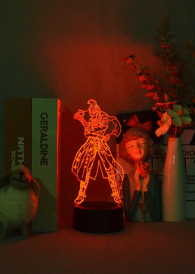 

Game Danganronpa 2 Gundham Tanaka Led Night Light for Children Room Decor Super Danganronpa 2 3d Table Lamp Kids Gifts Toys