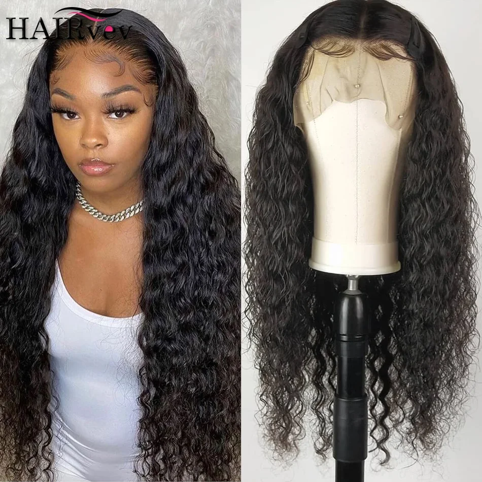

Water Wave Vietnamese Hair Women’s Wigs Preplucked 13x4 Lace Frontal Human Hair Wigs Curly Remy Hair Lace Front Wig 150% Density
