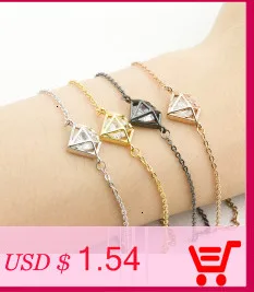 Pulseras Mujer Moda Stainless Steel Origami Elephant Bracelets For Women Lucky Jewelry Gold Silver Chain Charm Bracelet