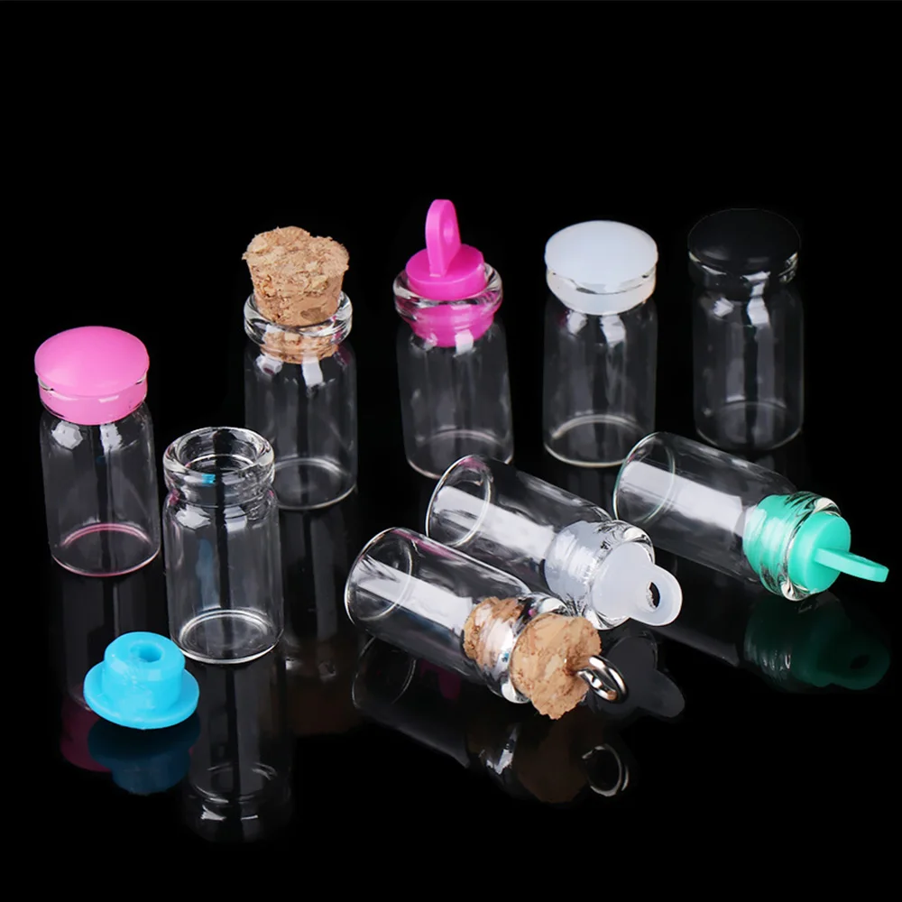 5 шт./компл. маленькие стеклянные банки для бутылок DIY ремесленные контейнеры