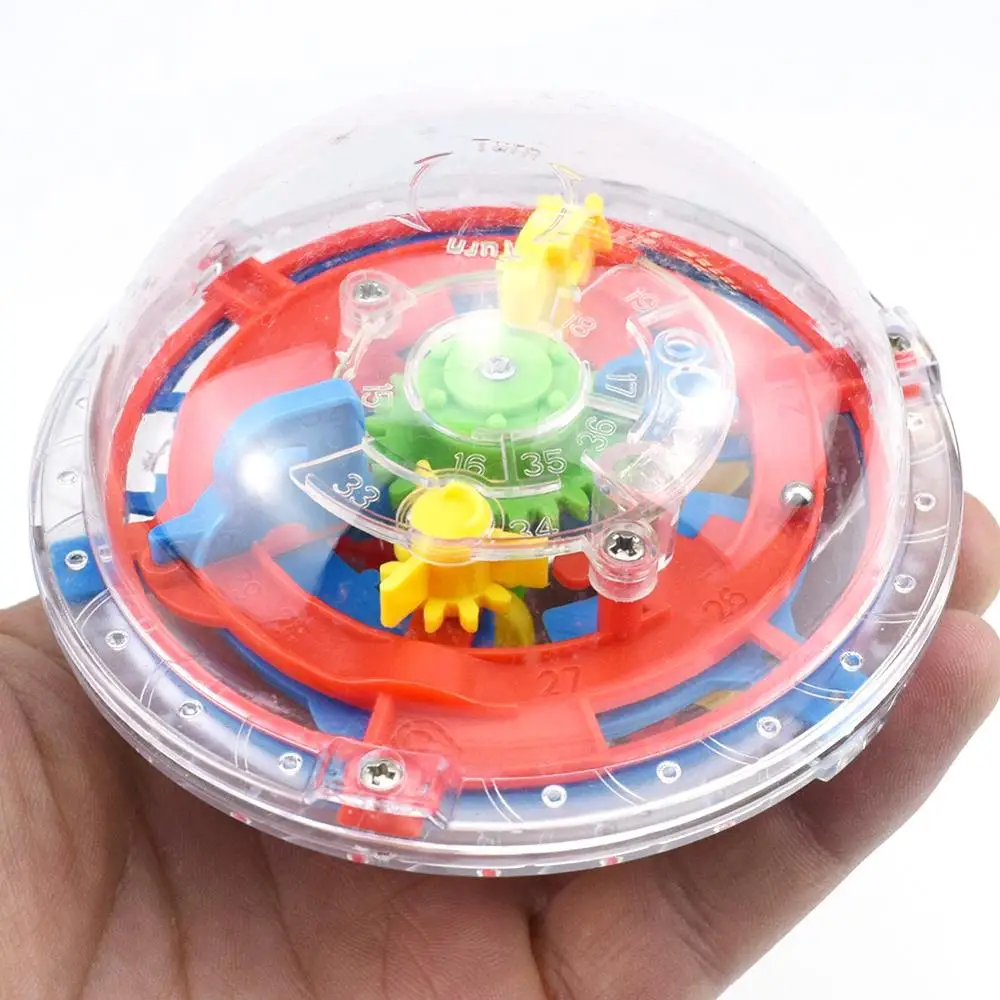 3D интеллект пазл шар лабиринт игры для детей Обучающие Металл игрушка деревянные