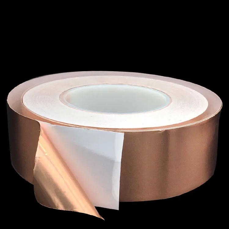 

20 Meters Single Side Conductive Copper Foil Tape Strip Adhesive EMI Shielding Heat Resist Tape 2mm 3mm 4mm 5mm 6mm 8mm 10mm