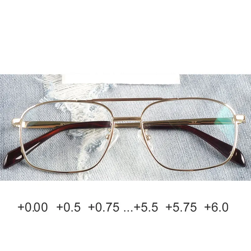 Комплект из итальянских дизайнерских бренда титановые очки для чтения мужчин