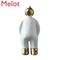 Master Handmade Lucky Good Taste Modern Resin Creative Fun Figure Nordic Living Room Crafts Soft Outfit Decoration Decoration