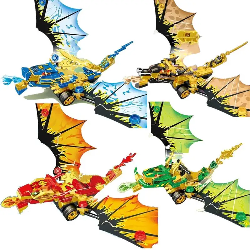 

Ниндзя-Дракон колесница мотоцикл модели Фигурки, строительные блоки, игрушки для детей Кирпичи Аниме фигурки подарок для детей, для мальчик...