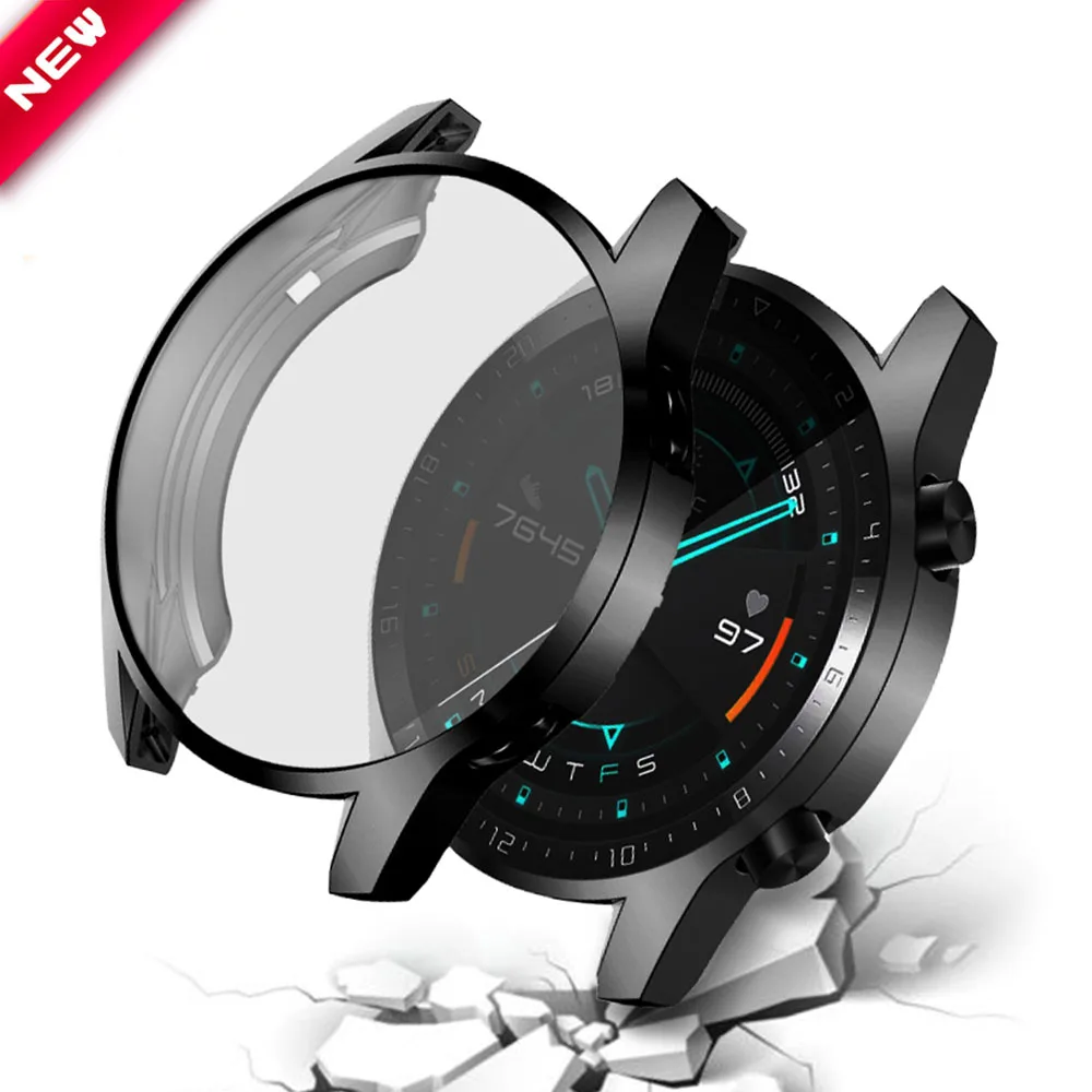 Мягкий чехол из ТПУ для Huawei Watch GT2 46 мм защитный бампер часов GT 2 аксессуары шт.|Часы