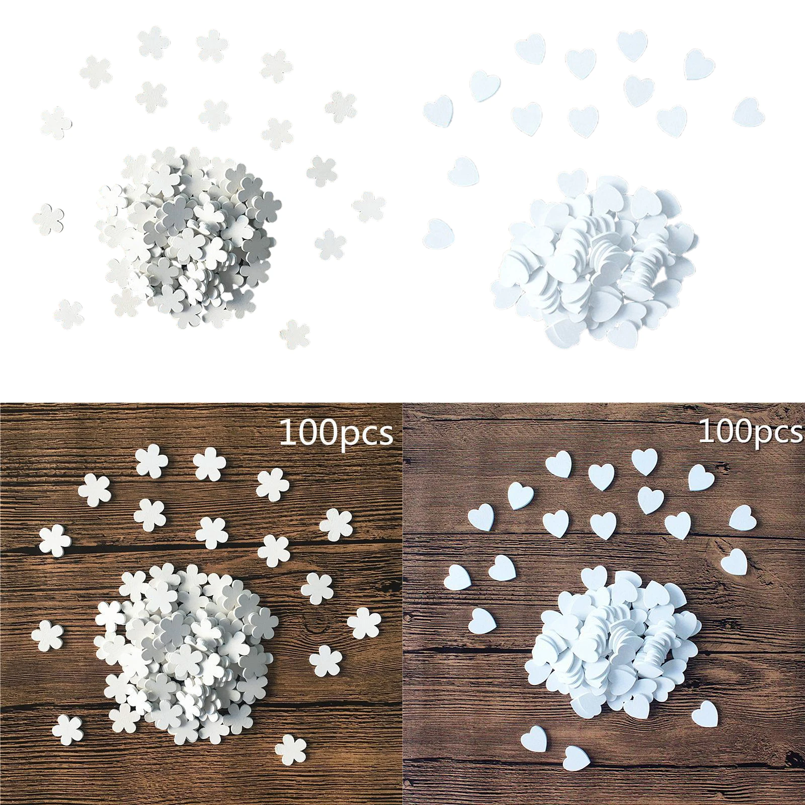 

100pcs Decorative DIY Wooden Slices Round Circles Ornament Handmade Craft Chip