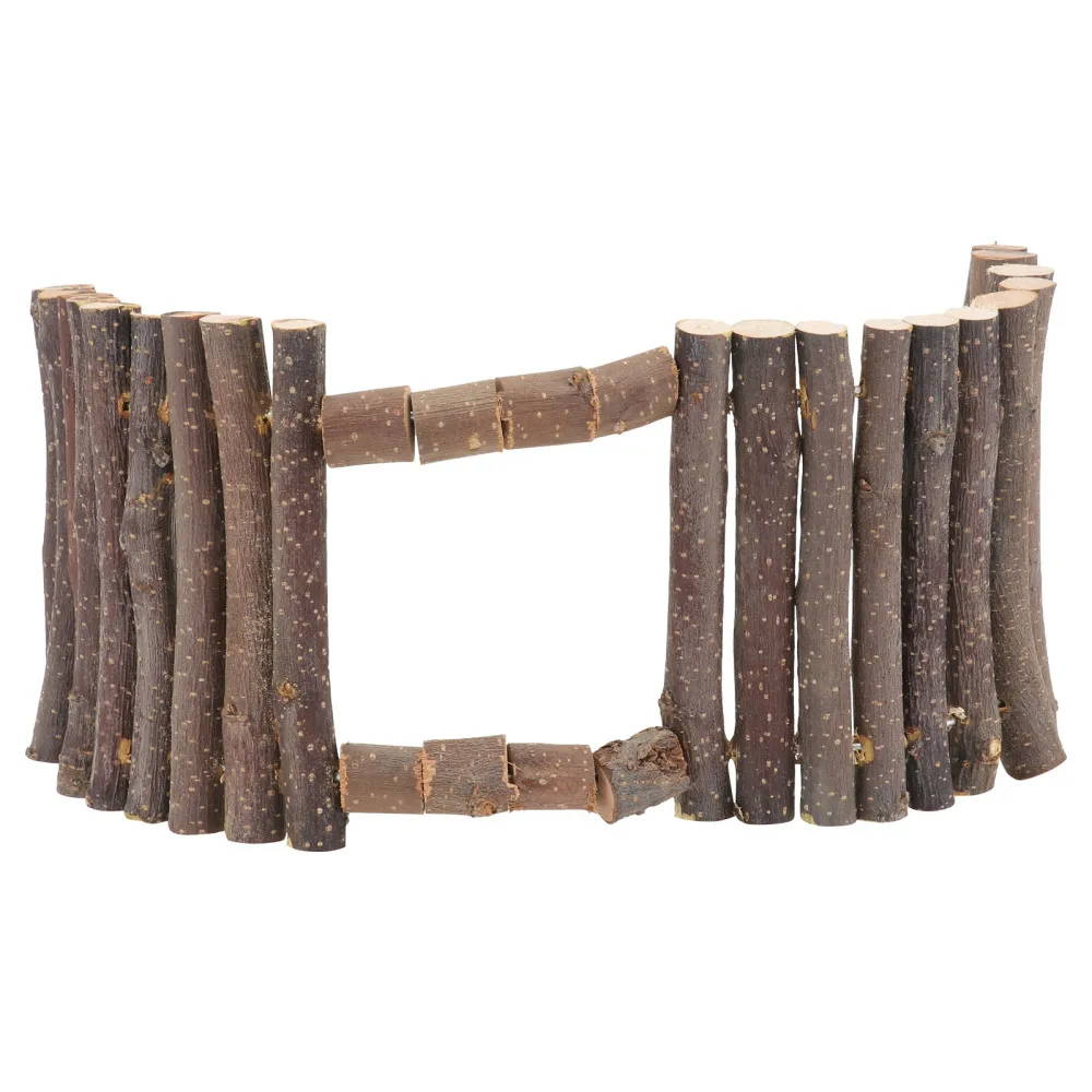 

1pc Small Pet Fence Wooden HamsterChinchilla Shelter Fence Grinding Teeth Prop