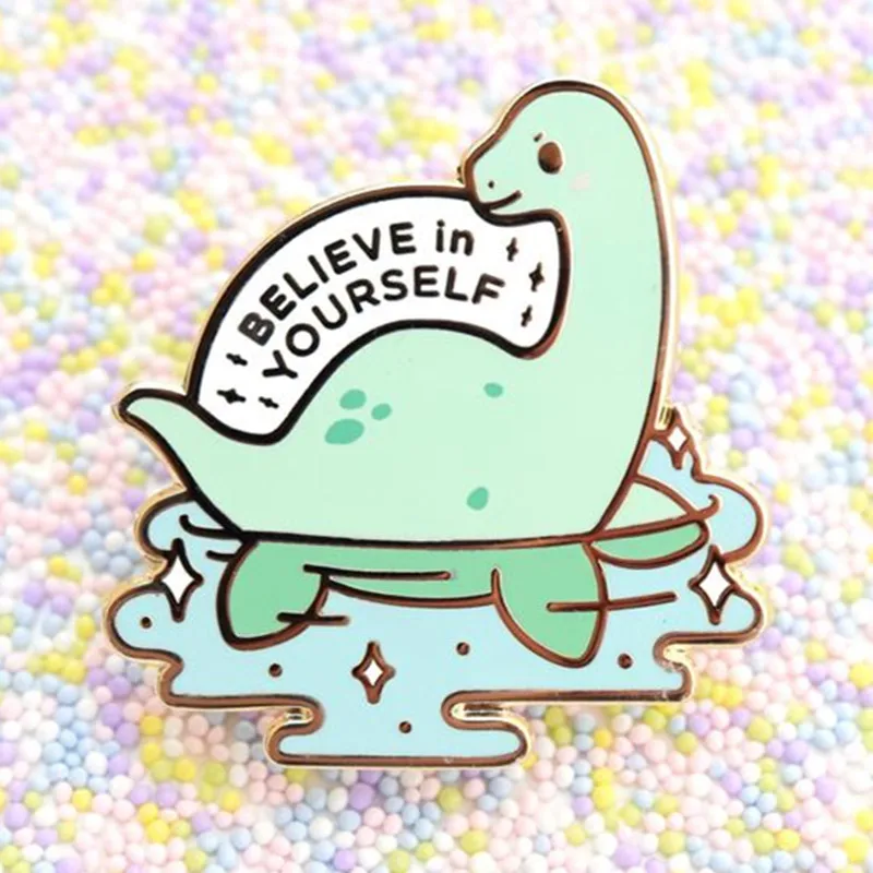 Брошь в виде динозавра монстра брошь эмалированные металлические значки булавка