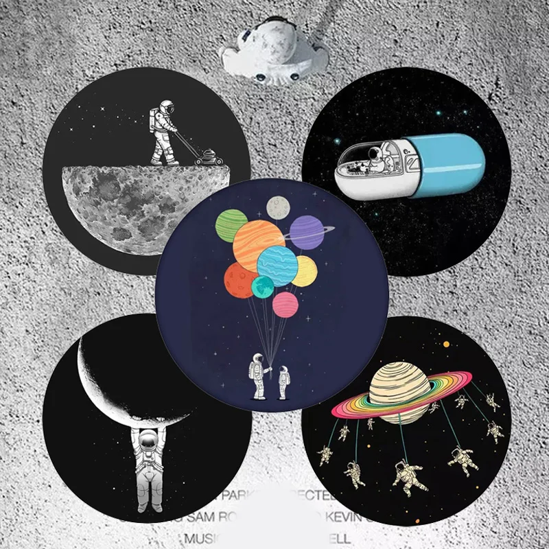 Значок Nengdou T72 космонавт звезда Вселенная планеты круглая булавка значок Outspace для
