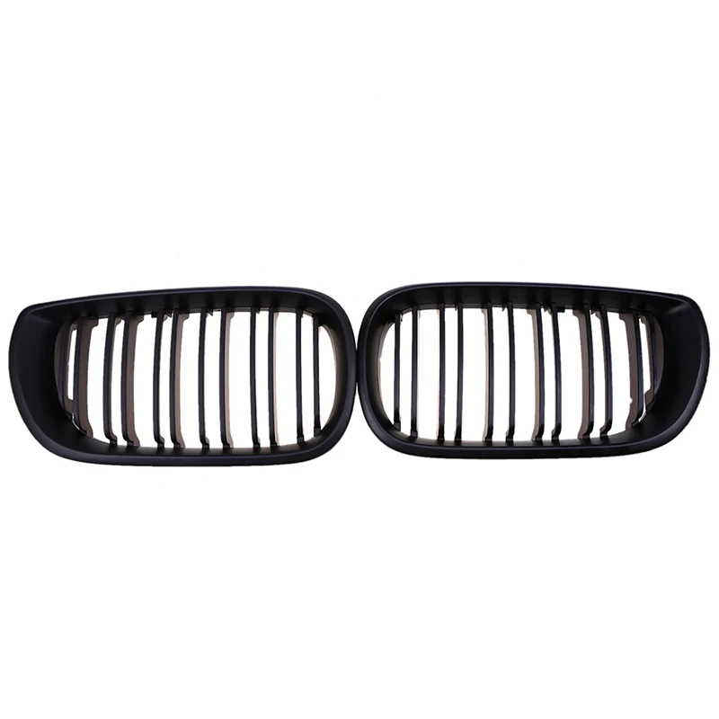 Posbay матовая Черная передняя решетка для автомобиля гриль с двойными планками BMW 3
