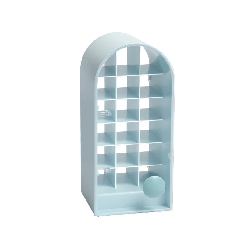 

Creative Personalized Red Communication Box Delivery Desk Red Release Rack Transparent Lip Color Main Simple Storage Box