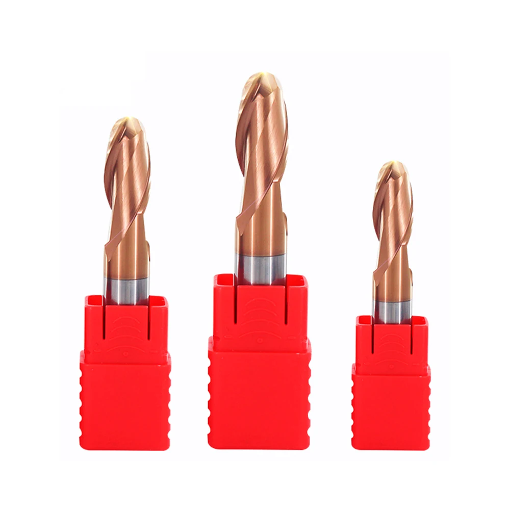 

2 flutes HRC55 Ball Nose End Mill Tungsten high quality Carbide Cutting tool CNC milling cutter Router Bit Milling Tool
