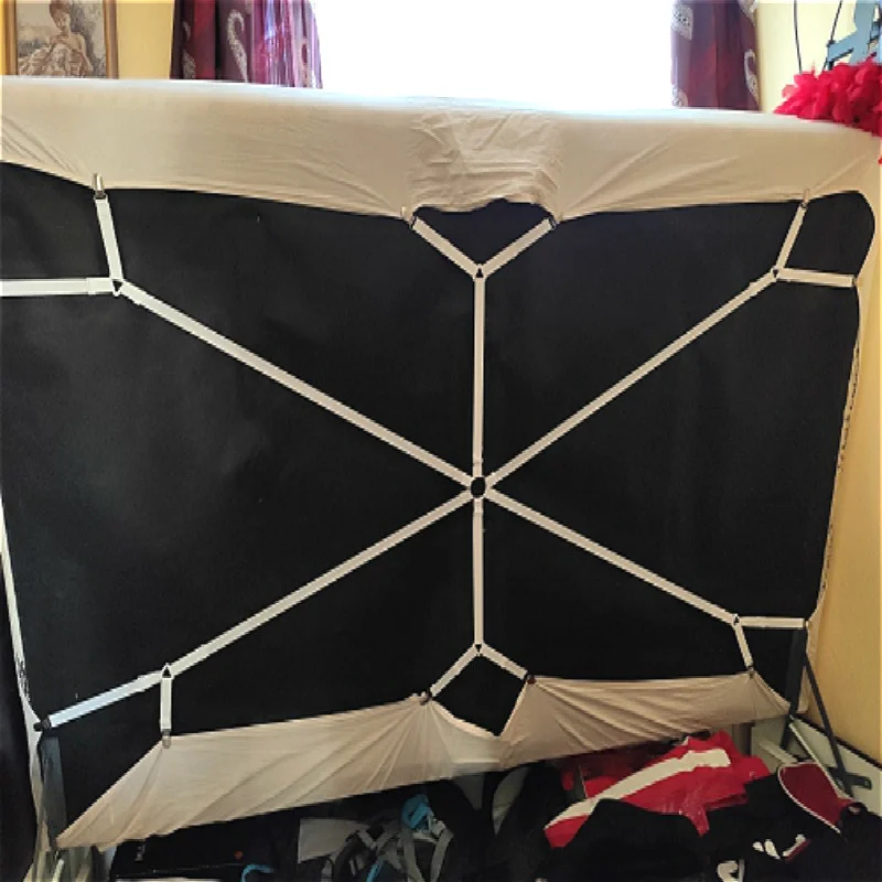 

Crisscross Fastener Mattress Cover Clips Adjustable Bed Fitted Sheet Straps Suspenders Grippers Home Textiles Organize Gadgets