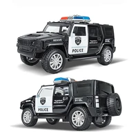 143 simulation kids police toy car model pull back alloy diecast off road vehicles collection gifts toys for boys children s028