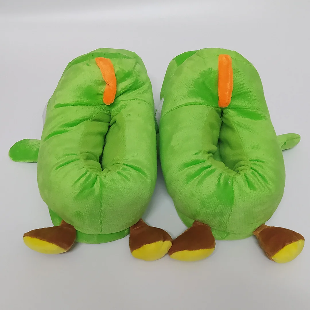 Зимние плюшевые хлопковые тапочки Yoshi Dinosaur Anime Cosplay Мультяшные графические для
