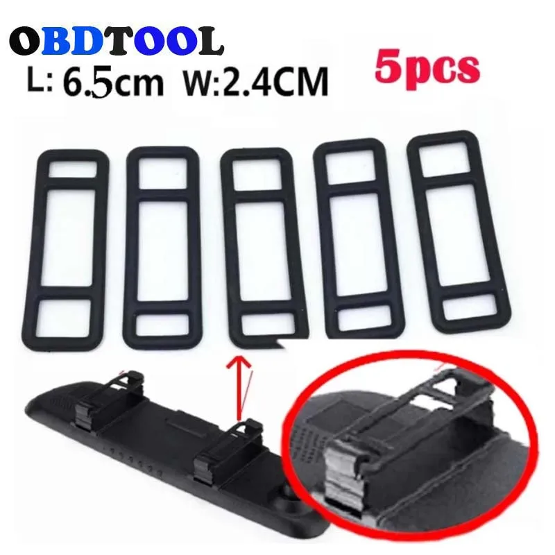 

Силиконовый универсальный ремешок для автомобильного регистратора, 5 шт., антипригарный повязка от пыли для крепления автомобильного зеркала заднего вида, ремешок для видеорегистратора