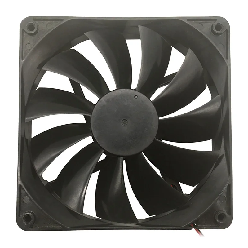 TOP F13525 Computer Cooling Fan 135mm Large Air Flow Great PC Exhaust Fan Cooler 12V 2-Pin Fan Connector Cooling System
