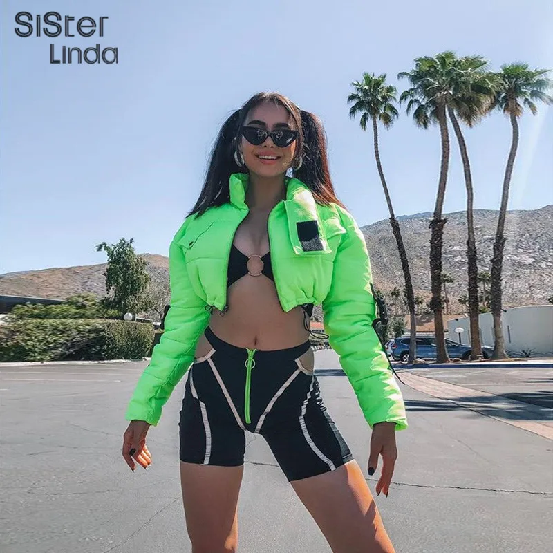 Полосатый комбинезон на молнии Sisterlinda светоотражающие шорты с боковым вырезом