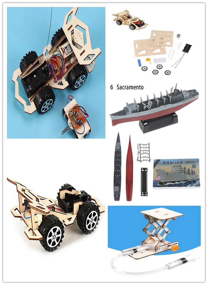 

Kids DIY Wireless RC Racing Car Model Scientific Experiment Kit Educational Toys great gifts for children to enjoy and learn