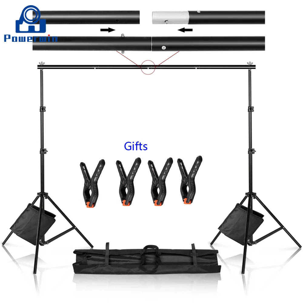 Powerwin 2x2 м 2x3 2 6x3 8x3 3x3 Fhoto студийный фон набор подставок для хлопкового муслинового