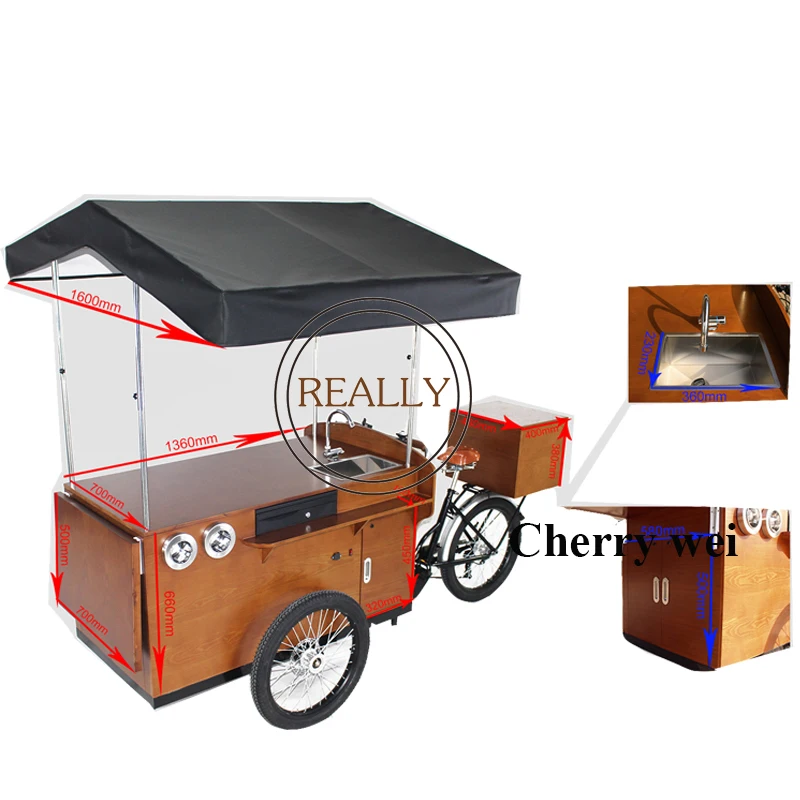 500 Вт электрическая/Педальная передвижная Кофейня для велосипеда/кофейного