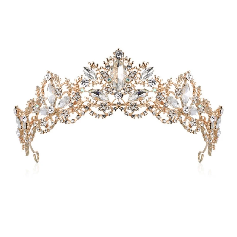

Bridal Wedding Tiara Crown Luxurious Faux Crystal Rhinestone Costume Party Hair Accessories Birthday Prom Headpiece