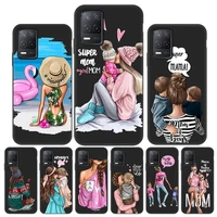 trend mom phone case for oneplus 8 pro 8t 7t 6t 9 8 7 7t pro 6t nord n100 soft tpu black silicone back cover painted bag fundas