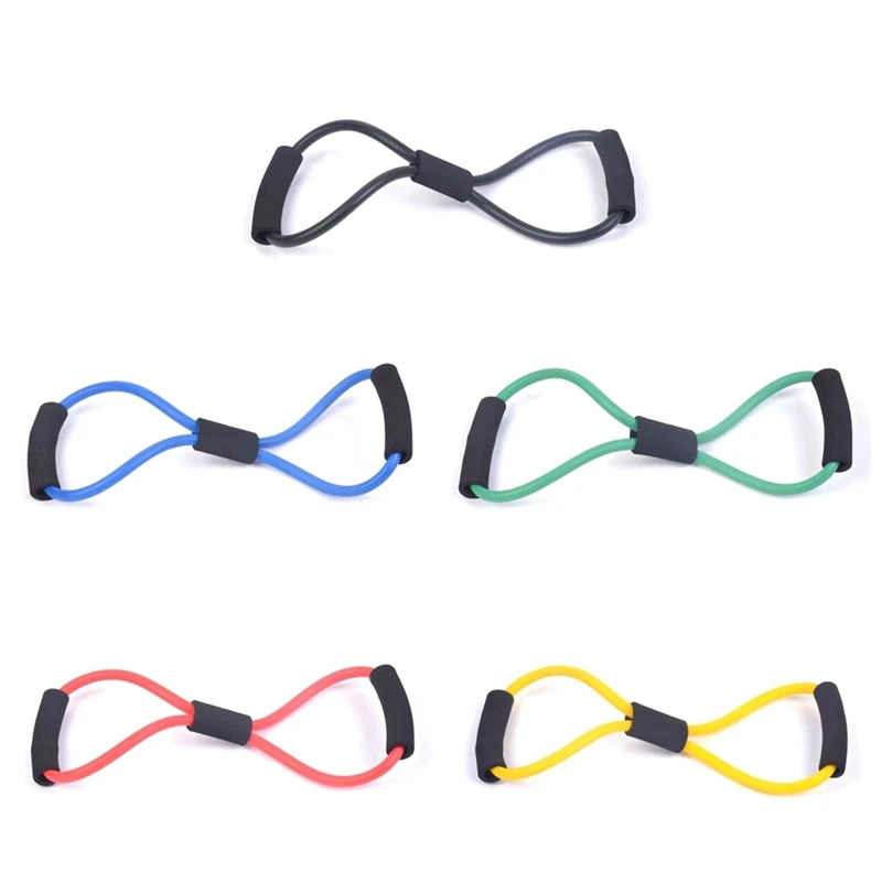 8 Shaped Fitness Elastic Rubber Loop Pull Rope Sports Band Tension Chest Harness Expander Yoga Pilates Belt | Спорт и развлечения