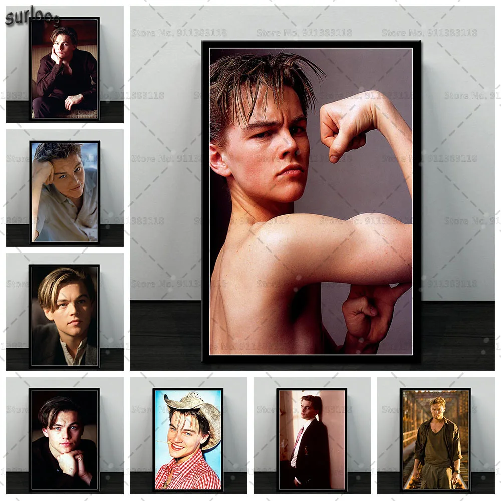 Картина на холсте с Леонардо ДиКаприо Настенная картина со звездами фото для