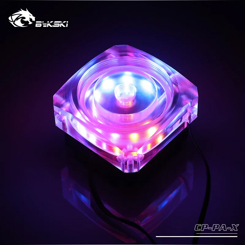 Водяной охлаждающий насос Bykski RGB тихий 300 л/ч Выходная головка 3 м 4-контактный