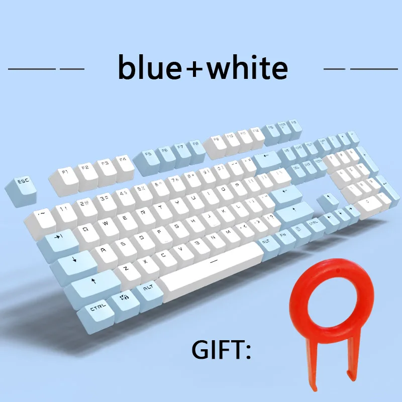 PBT Translucent Backlight Keycaps 104 Keys Mechanical Keyboard Key Cap Double Shot Key Cap For Cherry MX