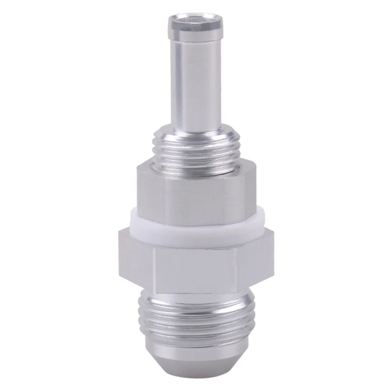 

8AN Male Flare Bulkhead to 3/8 Hose Barb Fuel Tank Fitting