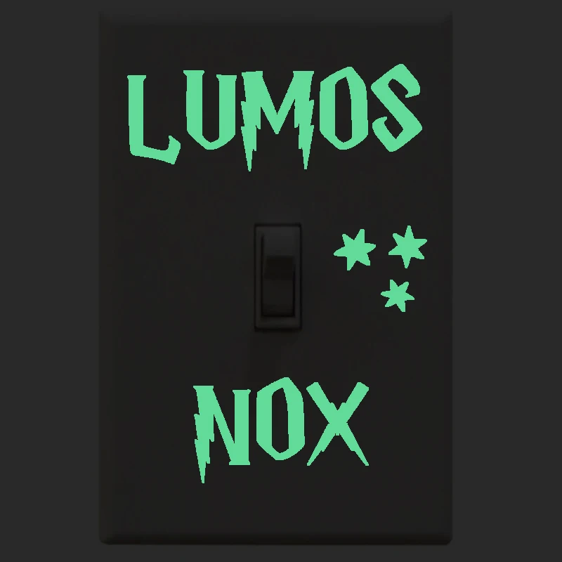 Мультфильм DIY Lumos nox люминесцентный Переключатель стикер светится в темноте звезда Наклейка на стену s для детской комнаты украшение домашний декор
