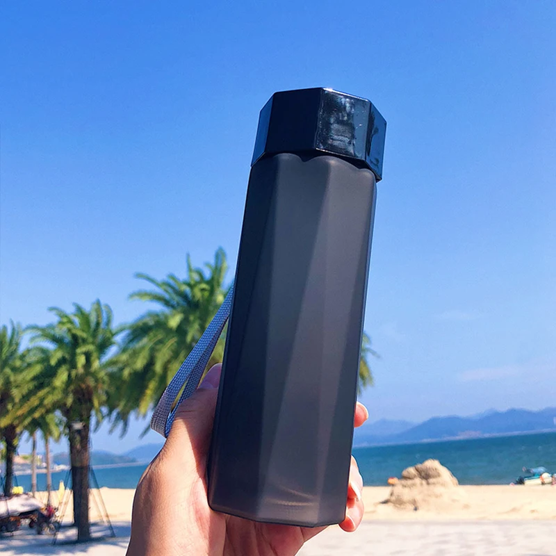 380 мл креативная многоугольная космическая чашка с крышкой пластиковая