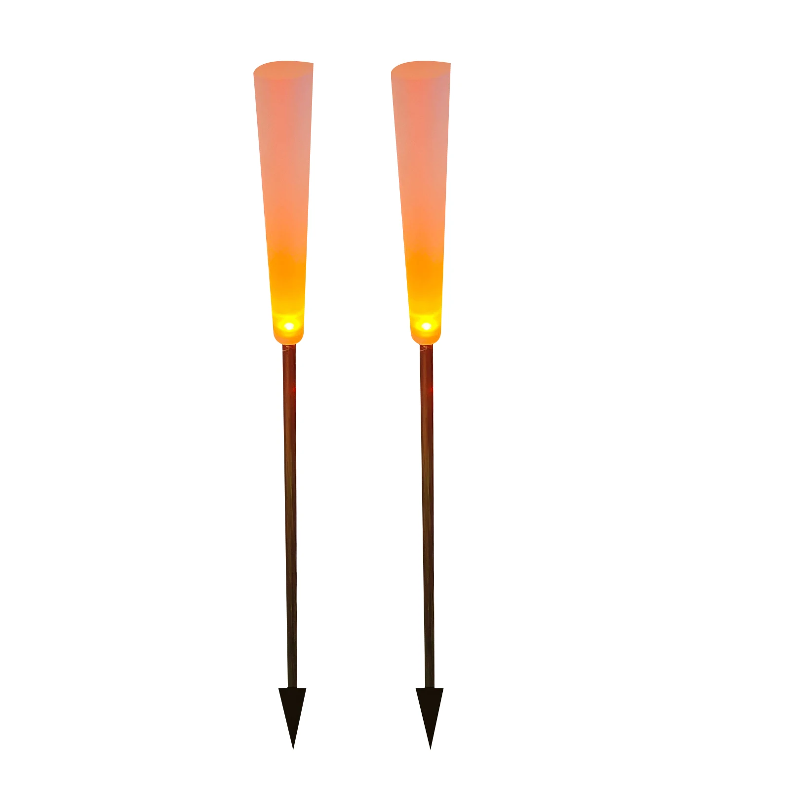 2 шт. солнечной Рид светильник Теплый светодиодный на батарее акриловое волокно