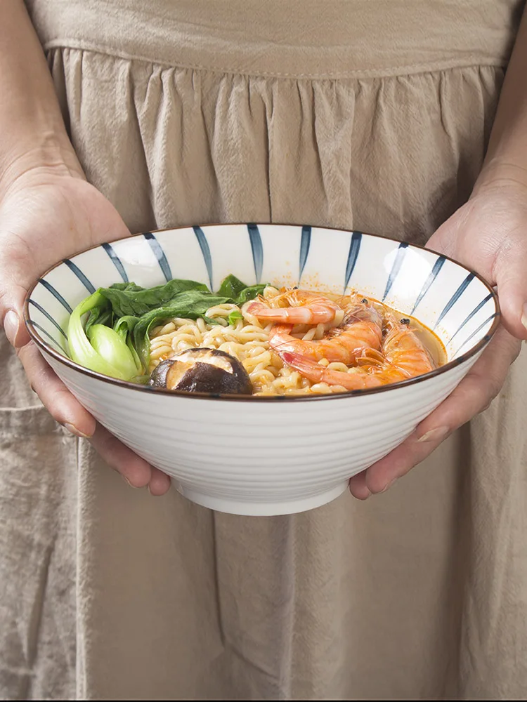 

Новый японский столовая посуда в ретро стиле керамика лапши миска 1200 мл фруктового салата есть лапша рамен лапши быстрого приготовления ча...