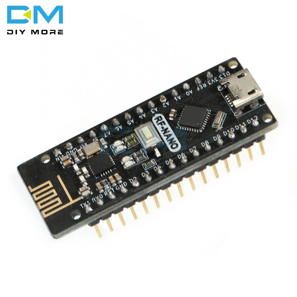 Nano V3.0 CH340 RF-Nano Micro USB плата ATmega328P QFN32 5V 16M Integrate NRF24l01+ 2,4G Беспроводная для Arduino