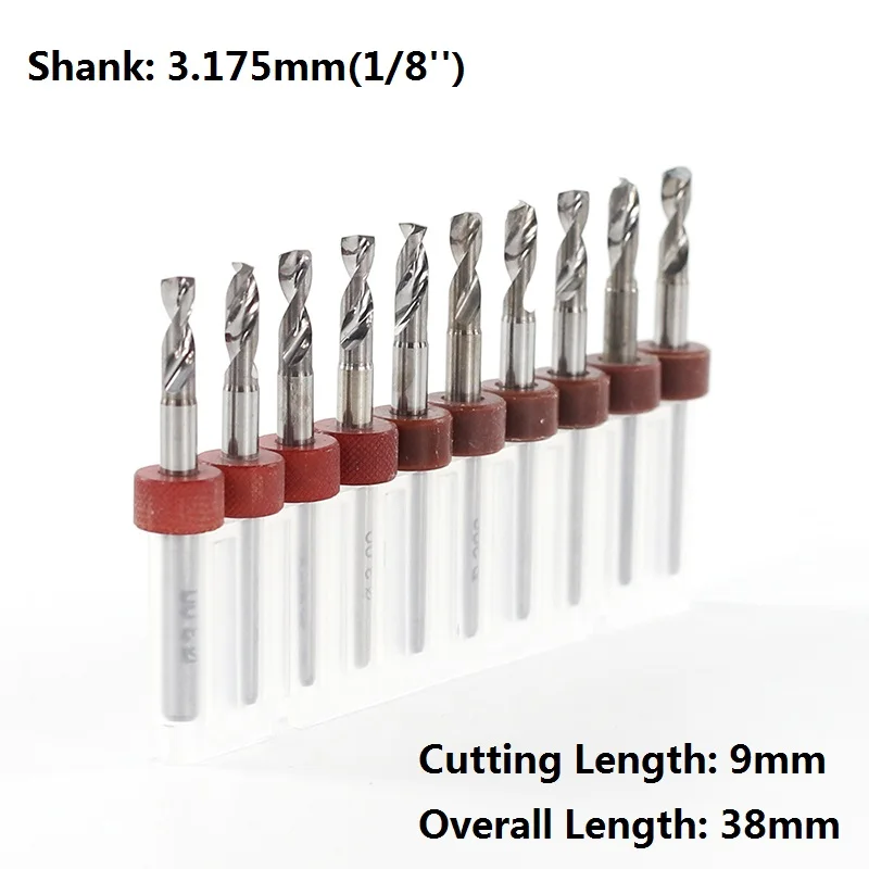 Набор сверл XCAN 10 шт. 3 0 мм для печатных плат твердосплавное сверло 175 с хвостовиком