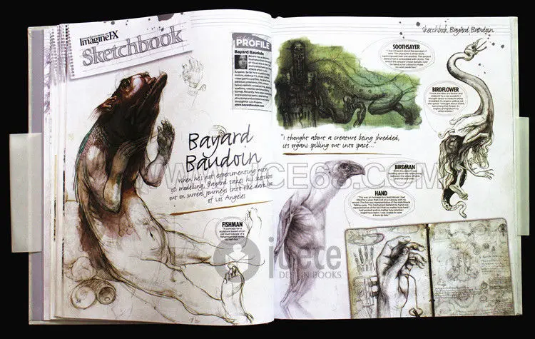 Sketch By 62 Artists Fantasy & Sci-fi Digital Art Imagine FX : Sketch Book enlarge