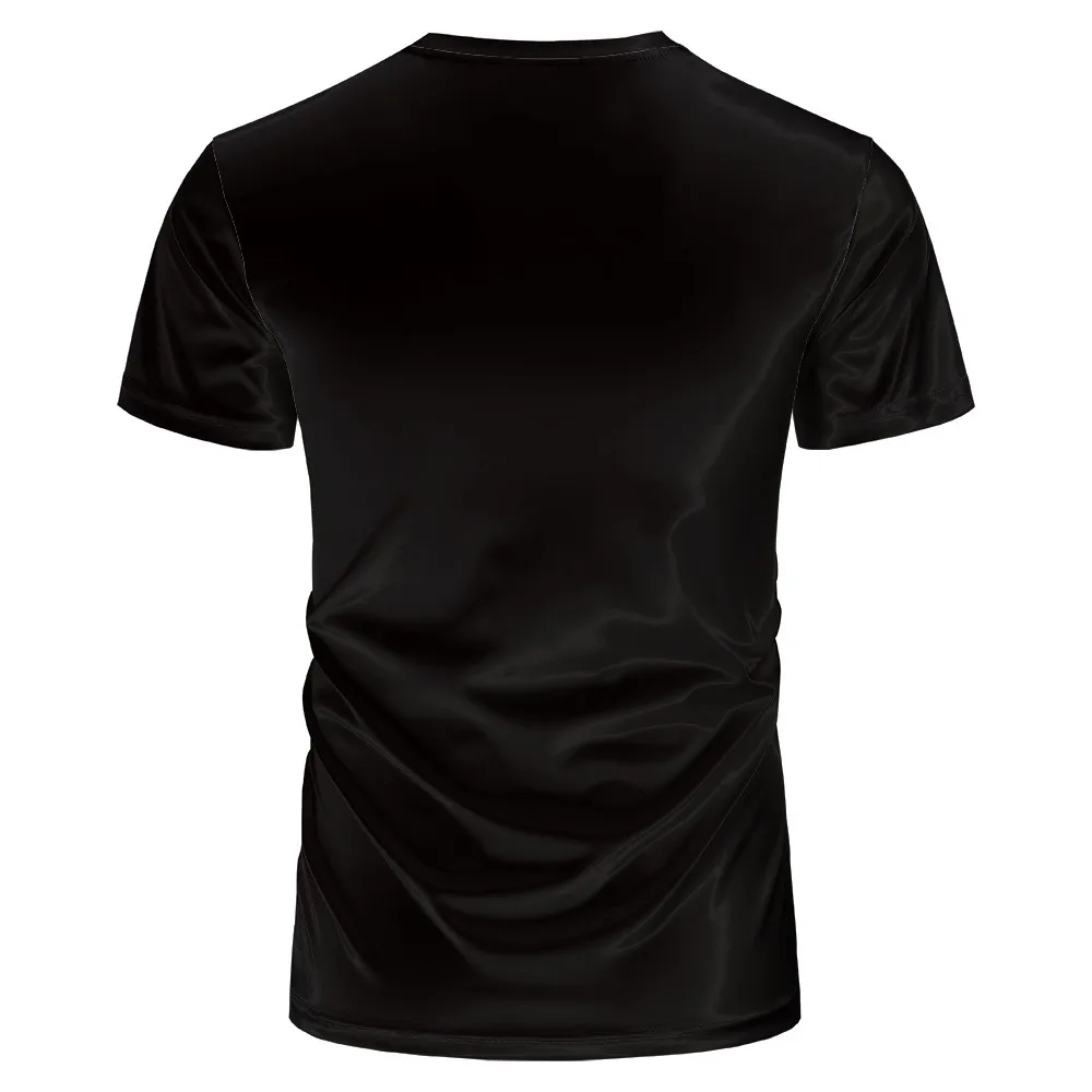 

2021 fashion 3D men's creative personality animal cat print T shirt black funny cat crew neck T-shirt casual breathable top