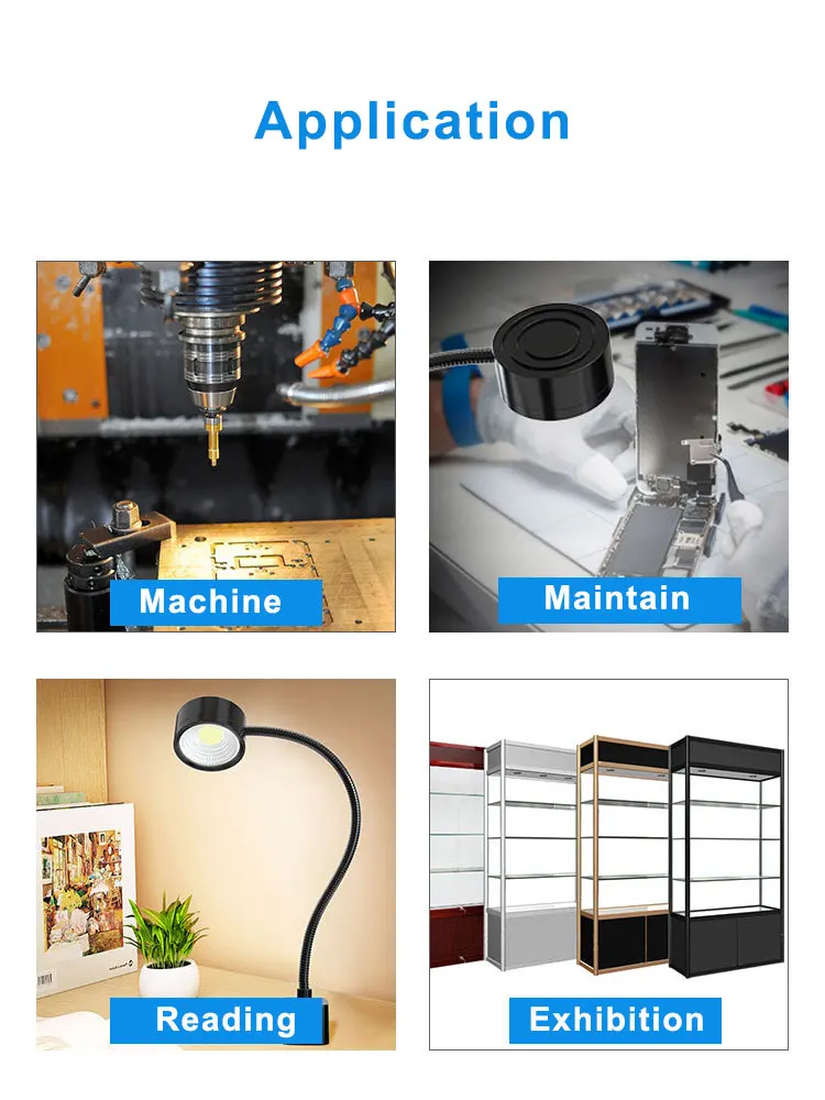 Free Shipping 10W Industrial Sewing Machine LED Light Multifunctional Flexible Portable Work Lamp Magnetic For Workshop | Лампы и