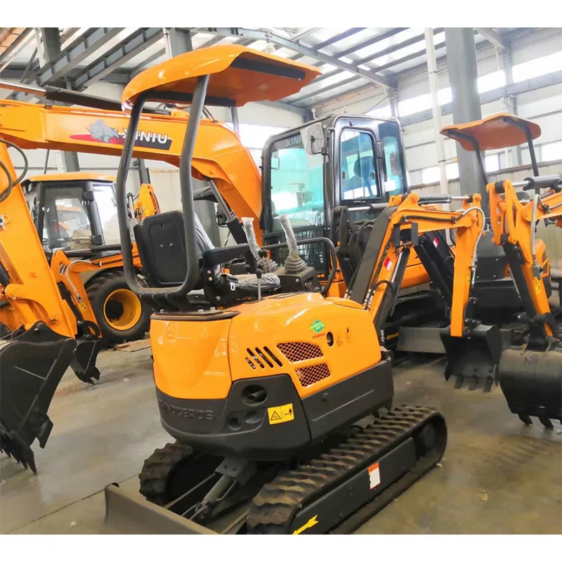 

Hot Sale Rhinoceros Mini Excavator 0.8ton 1ton 2ton with rubber track use in Garden