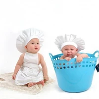 newborn baby photography props boys girls chef apron hat cook childrens chef apron small chef clothes baby souvenirs