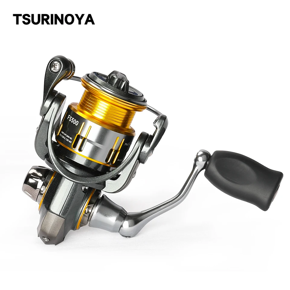 

TSURINOYA Bait Finesse System Freshwater Spinning Fishing Reel FS 500 800 1000 Trout Pike 9+1 4kg Drag Power Ultralight Wheel