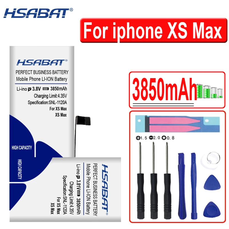 Лучший бренд HSABAT новейшая батарея для iphone SE 5 5S 5C 6 6S 7 8 X XS XR 11 / Max /6 Plus Pro /11 |