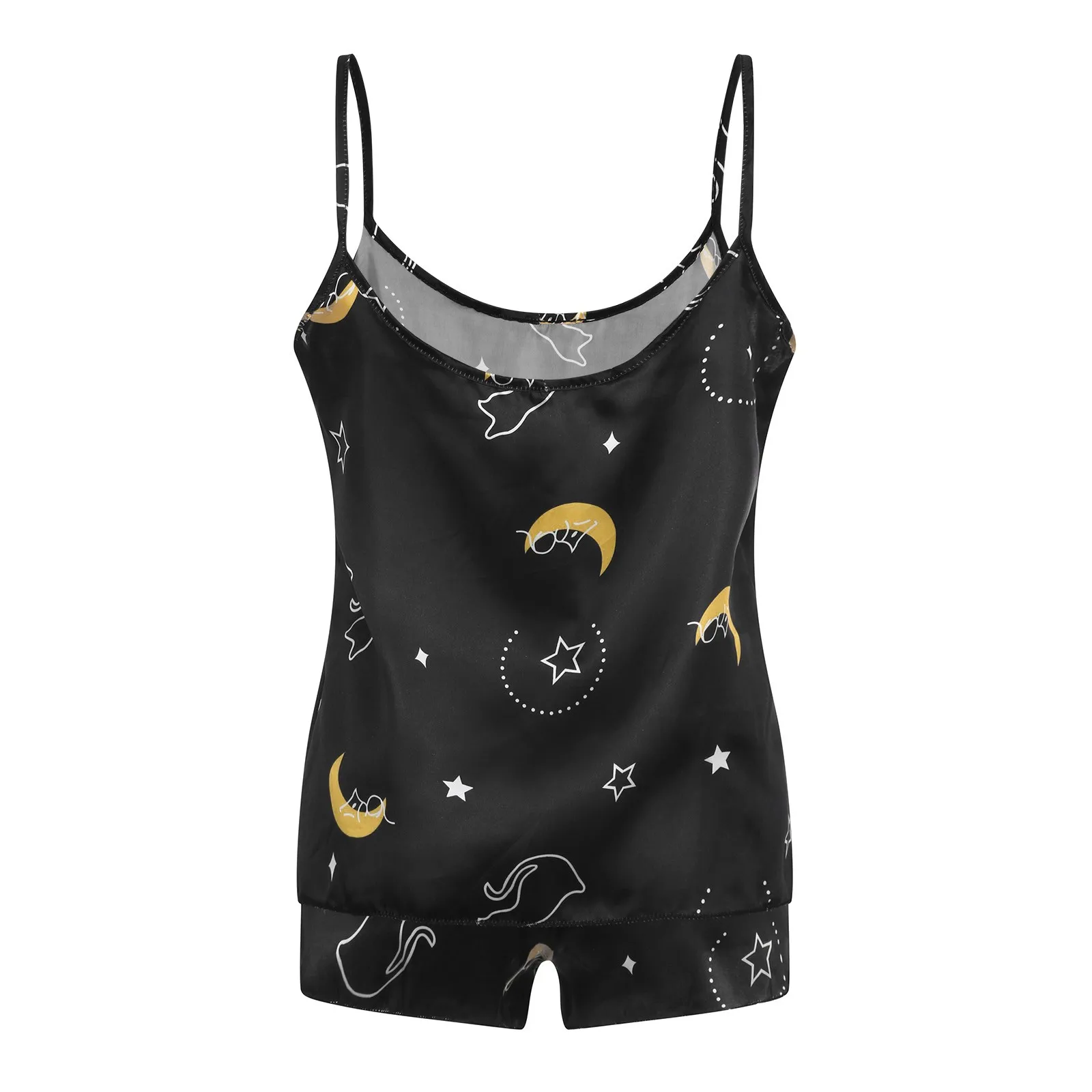 

Summer 2021 New Lace Sling Shorts Ladies Printing Pajamas Set Simple Cute Style Short-sleeved Pajamas Women's Home Service