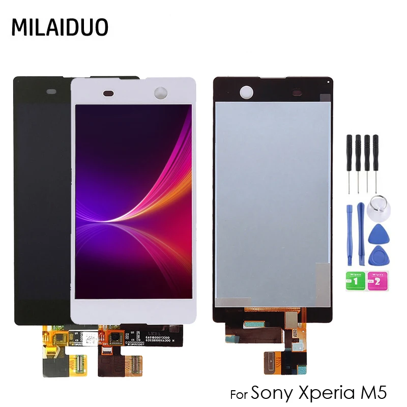 

5.0" LCD Display For Sony Xperia M5 Dual E5603 E5606 E5653 Touch Screen Digitizer Full Assembly Replacement Parts