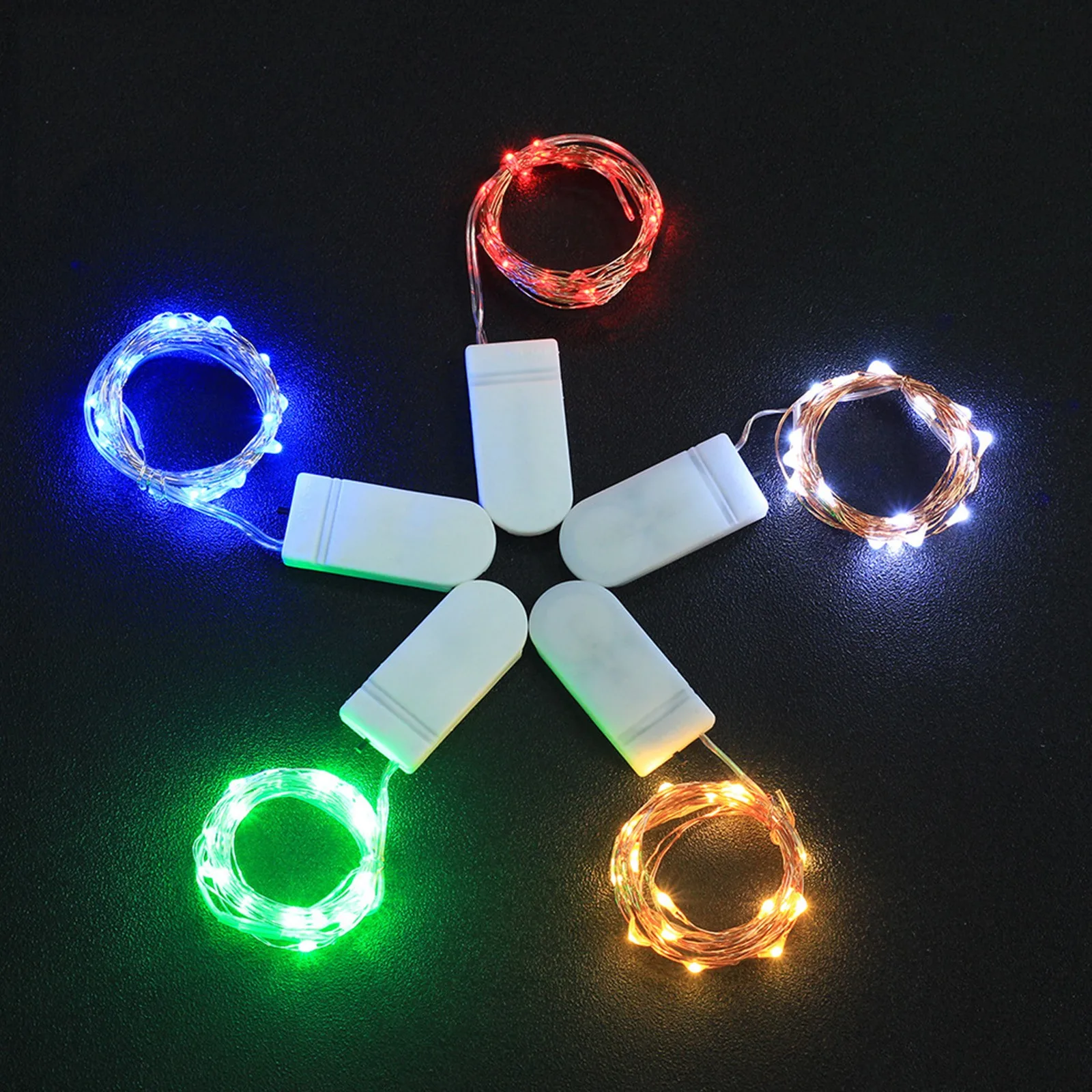 

Fairy Lights Copper Wire 20led String Lights Christmas Garland Indoor Bedroom Home Wedding New Year Decoration Battery Powered