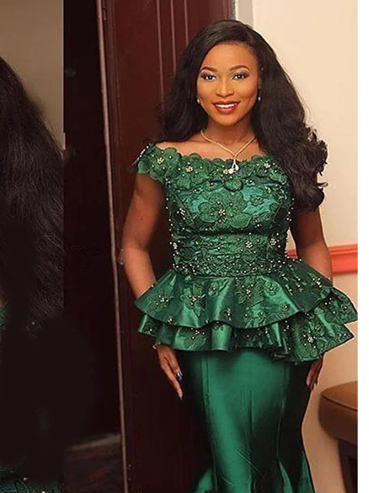 Кружевные Официальные Вечерние платья в нигерийском стиле Турция 3D Цветочная